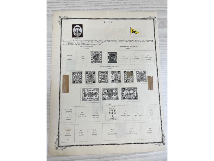 including Shanghai, Chefoo, Chingkiang, Wugu and others. Mostly Shanghai LPO stamps. Plus a fe Amoy, Hankow, Kewkiang LPO sta